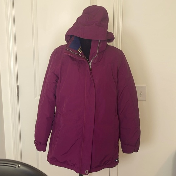 Lands' End Squall Insulated Waterproof Windproof Winter Jacket Size M (10-12) - Picture 3 of 9